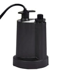 One Quarter HP Submersible Utility Pump With Thermoplastic Build, 31 GPM Flow, 10 Ft Grounded Cord, Bottom Suction, 29.5 Ft Lift