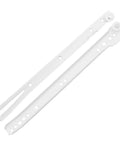 14 Inch Cold Rolled Steel Drawer Slide Glide Kit With Two Section Ball Bearing Track in white, shown separately
