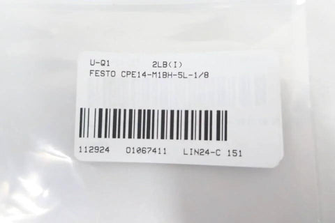 Label of Compatible 1/8 Inch Pneumatic Solenoid Valve 24V DC 8 Bar Fit For CPE14 M1BH 5L packaging.