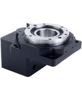 85 mm Hollow Rotary Actuator With Hollow Rotating Platform For Nema 23 Steppers 3 Arc Min Input Shaft 14 mm Size 5 To 1 Gear Reduction Electronic Starter For Precision Robotics And CNC Builds, side view showing hollow platform and input shaft.