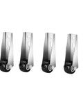 Silent Ball Bearing Garden Gate Rollers With Anti Sag Bar And Scratch Resistant Base For Heavy Wood Doors Smooth Operator Design close-up view of metal rollers