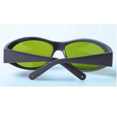 Heavy Duty Nd Yag Laser Safety Glasses With Od7 Plus Eye Shielding Against 755 808 980 1064 Nms For Med Spas And Industrial Labs Ce Certified, green lenses.