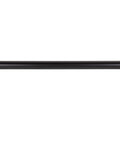 24 Inch Center To Center Bar Pull In Flat Black Finish for cabinets and appliances, front view, durable steel, modern design.