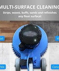 Core 13 Inch Electric Floor Buffer Scrubber And Polisher For All Floor Surfaces Heavy Duty Cleaning Machine shown with multiple pads