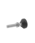 Beefy Four Pack Screw On Leveling Feet Heavy Duty Adjustable Furniture Levelers with Anti Skid Rubber Swivel Base M8 thread side view