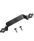 7 Inch Stainless Steel Gate Handle For All Fence Types With Powder Coated Black Finish Built Tough Industrial Grade Grip
