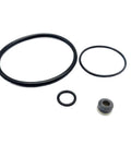 Waterjet cutting machine pump swivel rebuild kit 305088: three black O-rings and a gray bushing