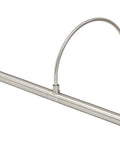 LED Picture Light 2W, 3000K Warm White, 140 Lumen Output, Satin Nickel Finish, Slim 16in Wide By 7in Tall With 8in Extension