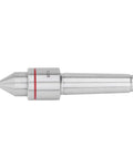 Live center MT4 revolving lathe tool, high-carbon steel, silver with red band