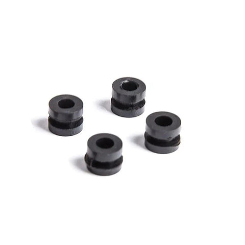 Four black M3 M2 damping balls from the M3 M2 Damping Ball Replacement Set For RC FPV Racing Quadcopter, 20 Pcs, Color M2.