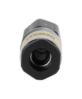 Front view of High Flow Male Coupler With 6 Ball Push Connect For Quick Release, 1/4 In MNPT Inlet, lightweight aluminum body.