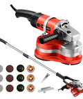 Heavy Duty Angle Grinder And Concrete Polisher With Six Speed Settings For Smooth Wall And Floor Finish, High Octane Dust Free Performance On Tough Cement And Hard Marble Surface.