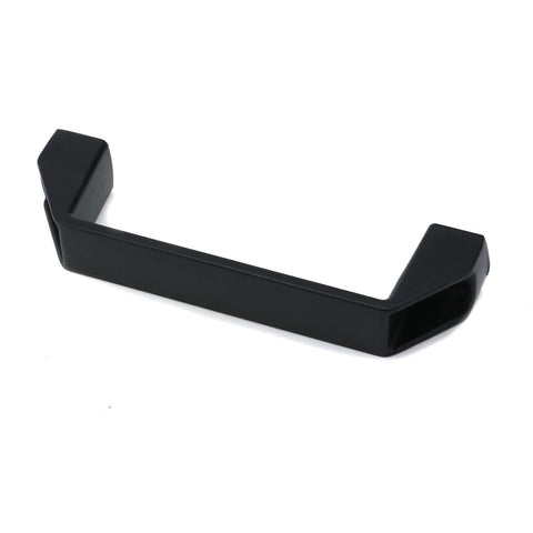 Aluminium Alloy Industrial Cabinet Handles Set of 2 U Shape Rectangular Drawer Pulls with Screws Black 120mm Center Hole