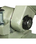 Close-up of 14 Inch Variable Speed Cold Saw With A Badass 3HP Direct Drive Motor gear mechanism showing precision engineering.