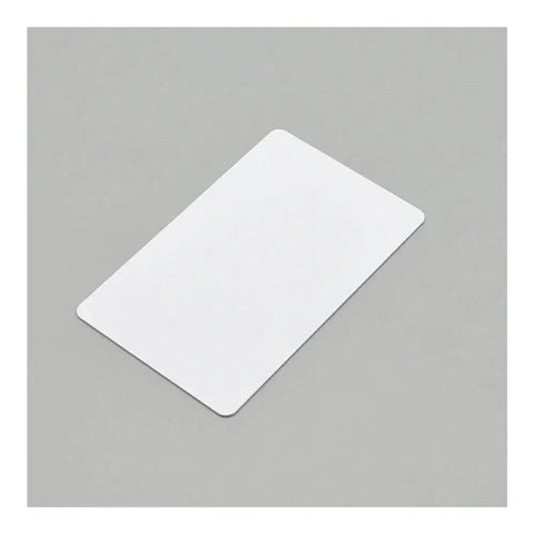 230 Pcs Blank Inkjet Printable Cards on gray background, solid PVC material, standard business card size, versatile use.