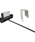 7.45 Inch Steel Sheet Metal Bending Brake Dope Mini Pan Brake Tool with metal sheet and bracket accessories