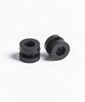 M3 M2 Damping Ball Replacement Set For RC FPV Racing Quadcopter, 20 pcs, close-up of two black rubber damping balls