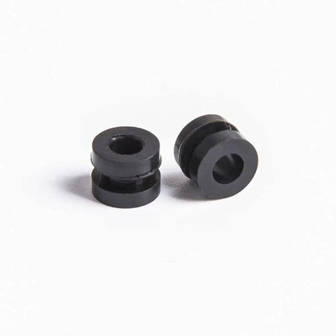 M3 M2 Damping Ball Replacement Set For RC FPV Racing Quadcopter, 20 pcs, close-up of two black rubber damping balls