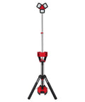 Heavy Duty Tower Light With Built In Charger For Job Sites 6000 Lumen TrueView Lighting Adjustable Brightness Fits 2136-20 M18