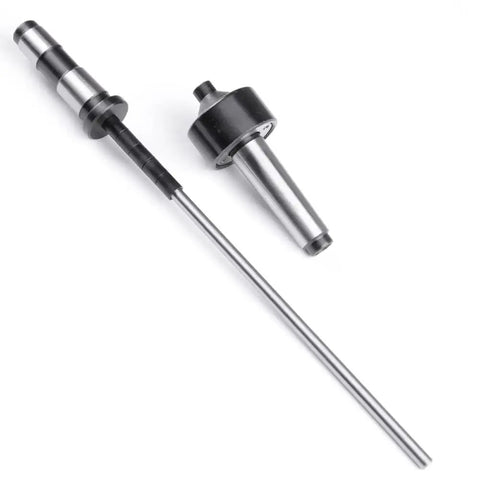 Pen Making Kit MT2 With Pro Grade Mandrel Saver Woodturning Pen Mandrel Bundle, metal mandrel and tailstock center on white background