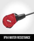 Cordless Powerhead Snow Shovel Attachment For Driveways And Walkways With 12 Inch Clearing Width That Hauls Heavy Snow Up To 20 Feet Fast Two Speed Selector Built Tough For Serious Winter Cleanup Tool Only with IPX4 water resistance feature.