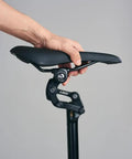 Safort Suspension Seatpost For E Bikes 365mm Length With 125mm Travel Four Diameters 27.2 30.4 30.9 31.6mm shown with hand
