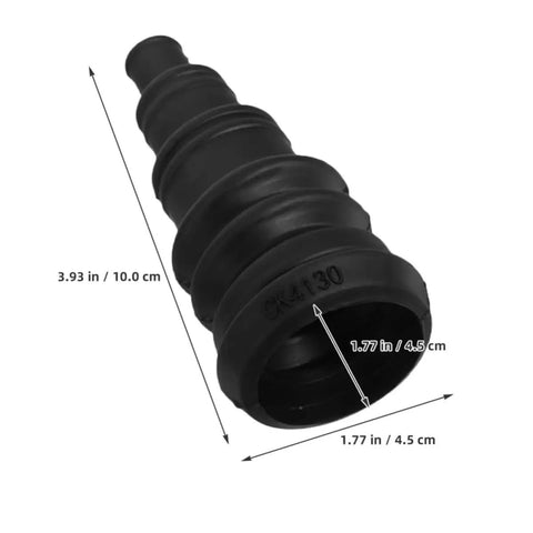 4 Piece Rubber Cable Grommet Kit For Vehicle Cable Management Universal Car Wire Boot, black rubber, 3.93 in x 1.77 in