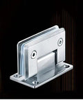Heavy Duty Glass Cabinet Door Hinges for Wood Cabinets built to last, hardware shown from side angle