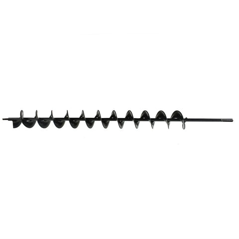 2 Inch Wide 24 Inch Long Metal Earth Auger Drill Bit For Fast Planting Of Bulbs And Garden Plants With A Three Eighth Inch Hex Shank