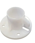 15 Piece White Canopy Replacement Parts Kit for 10 by 20 Outdoor Tent Gazebo Awning Corner Connector, Durable PVC