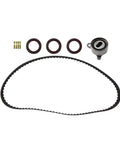 Top Tier Timing Belt Kit Water Pump Set Compatible With 1.6 Liter Engines From 1988 Through 1992 Includes Oil Seals For Complete Overhaul black timing belt with water pump and oil seals