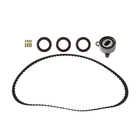 Top Tier Timing Belt Kit Water Pump Set Compatible With 1.6 Liter Engines From 1988 Through 1992 Includes Oil Seals For Complete Overhaul black timing belt with water pump and oil seals
