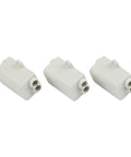 Heavy Duty T Shape Terminal Block Quick Wire Connector 1000V 100A Cable Splitter pack of 3 gray plastic connectors for easy wiring.