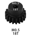 0.5M Pinion Gear Set For 1 By 24 And 1 By 28 RC Cars And Trucks 2Mm Shaft Hardened Steel 18T Durable Replacement
