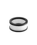 Round air outlet filter for M22 vacuum cleaner with multi layer high density filter media, breathable suction preserving design.