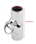 Marine Grade 316 Stainless Steel Boat Railing Pipe Connector Folding Swivel Coupling Tube Fitting for Saltwater Boats, 25mm, mirror polish