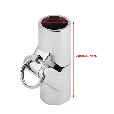 Marine Grade 316 Stainless Steel Boat Railing Pipe Connector Folding Swivel Coupling Tube Fitting for Saltwater Boats, 25mm, mirror polish