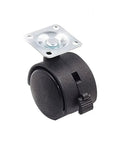 Ten Piece Set Of Slick Swivel Flat Plate Chair Casters With Snap On Brakes And Smooth Glide Motion built-in brake feature and durable design.