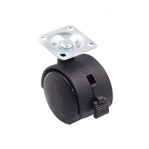 Ten Piece Set Of Slick Swivel Flat Plate Chair Casters With Snap On Brakes And Smooth Glide Motion built-in brake feature and durable design.