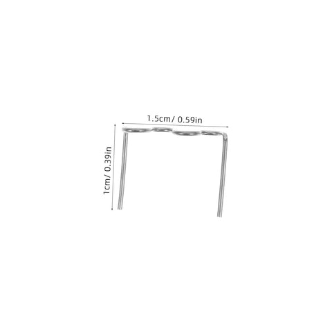 Close-up of a single staple from 600Pcs Car Repair Welding Staples Kit Assorted For Bumper Repair Easy To Use Welding Staples For Quick Crack Fix