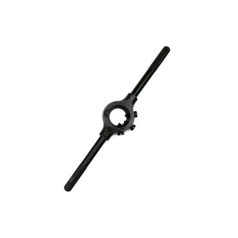 Pro Grade 1 Inch Die Round Die Stock Holder Tap Wrench With Adjustable Dies And Removable Steel Handle, Heavy Duty