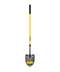 Round Point Shovel With 48-Inch Fiberglass Handle And 9-Inch Grip For Heavy Duty Digging And Gardening, Pro-Grade Durability