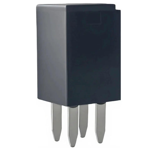 Micro Iso 280 4 Pin Relay With 48Vdc Coil And Spst No Switch 20 Amp Rating R1 Suppression black casing with metal prongs