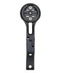 Front view of CNC aluminum bike stem and handlebar mount for Garmin Edge and Wahoo ELEMNT, compatible with Scott Foil Addict handlebars.