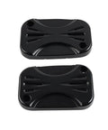 Black CNC Front Clutch And Brake Reservoir Cap Master Cylinder Cover For Harley Electra Glide Road King Touring Models