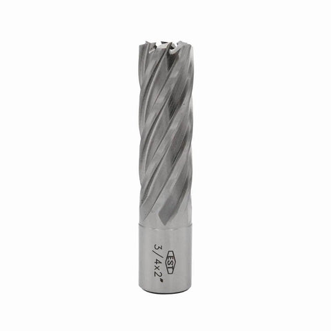 Pro Shop Ready M2AL High Speed Steel Annular Cutter With 3/4 Inch Weldon Shank For Magnetic Drill Press Two Inch Depth Of Cut
