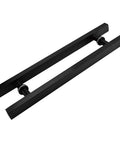 Stainless Steel Push Pull Door Handle For Glass Wood And Metal Doors Heavy Duty Commercial Grade Modern Square Tube Design Durable And Anti Push