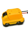 12V Battery Adapter For DeWalt 12V Max With 30A Fuse Copper 14AWG Wire Power Connector, close-up view on white background.