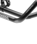 Airstryke V2 Aluminum Clip On Aerobars Ano Matte Black with adjustable stack for road and triathlon bikes.