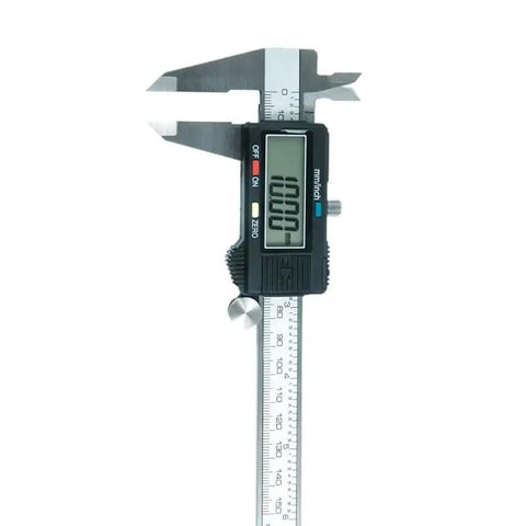 YMGSCC Caliper for Jewelry Metal Measurement with digital display, stainless steel, measuring small metal items.